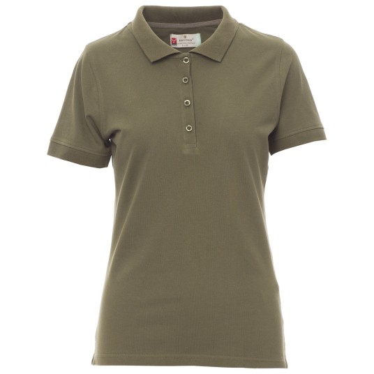 KOSZULKA POLO KRÓTKI RĘKAW VENICE LADY - ZIELONY WOJSKOWY