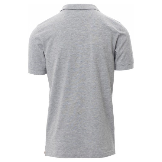 KOSZULKA POLO KRÓTKI RĘKAW VENICE MELANGE - SZARY MELANŻ