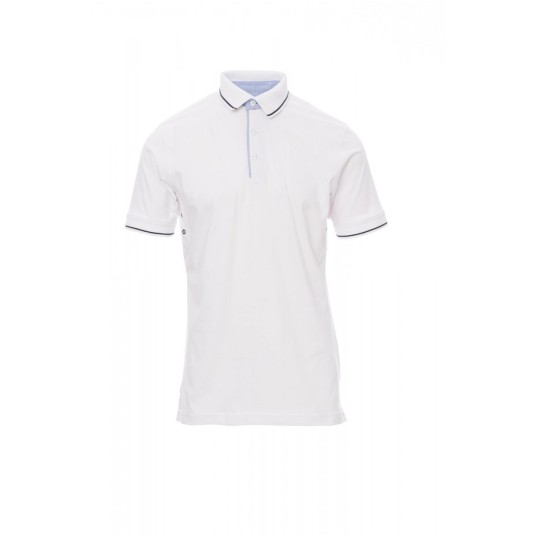 KOSZULKA POLO MĘSKA CAMBRIDGE - BIAŁY/GRANATOWY