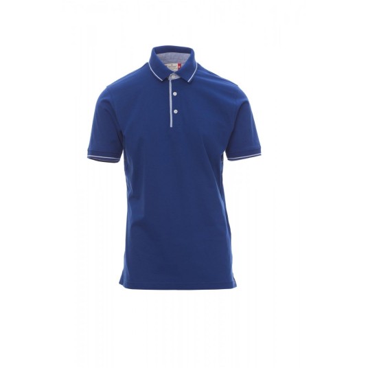 KOSZULKA POLO MĘSKA CAMBRIDGE - KRÓLEWSKI NIEBIESKI/BIAŁY