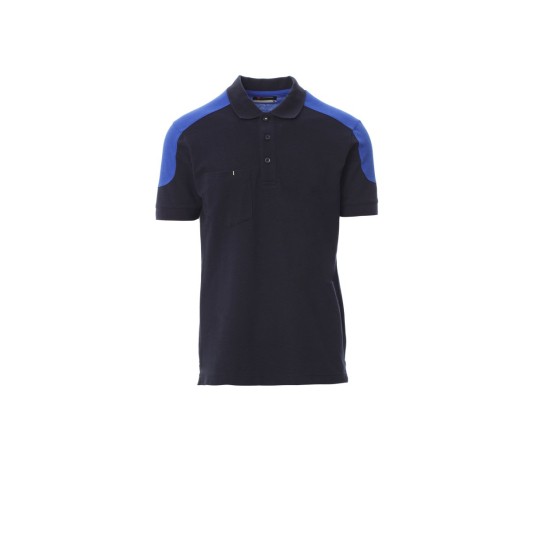 KOSZULKA POLO MĘSKA COMPANY - GRANATOWY/KRÓLEWSKI NIEBIESKI