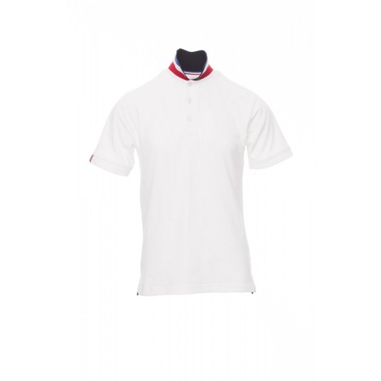 KOSZULKA POLO MĘSKA NATION - BIAŁY/FRANCJA