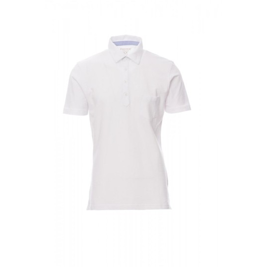 KOSZULKA POLO MĘSKA PRESTIGE - BIAŁY