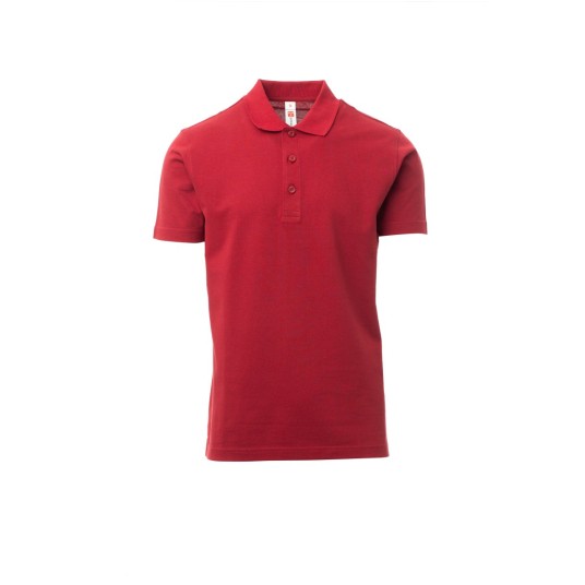 KOSZULKA POLO MĘSKA ROME - BORDOWY