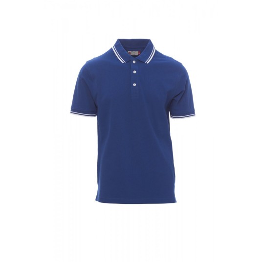 KOSZULKA POLO MĘSKA SKIPPER - KRÓLEWSKI NIEBIESKI/BIAŁY