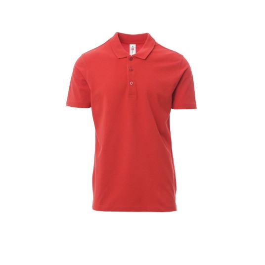 KOSZULKA POLO UNISEX AMALFI - CZERWONY