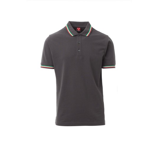 KOSZULKA POLO UNISEX ITALIA - ANTRACYTOWY