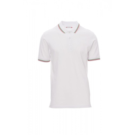 KOSZULKA POLO UNISEX ITALIA - BIAŁY