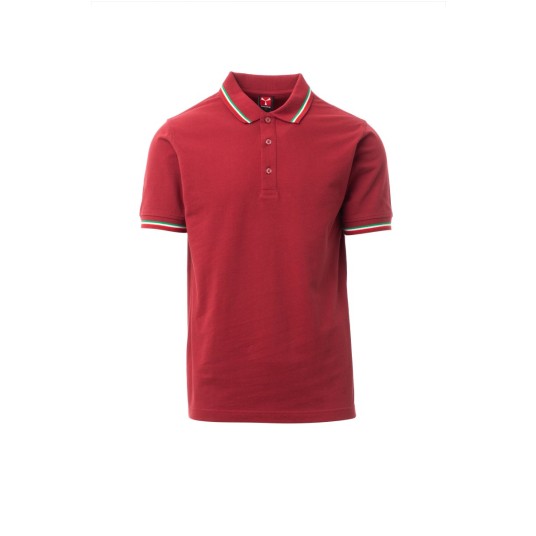 KOSZULKA POLO UNISEX ITALIA - BORDOWY