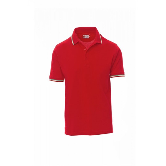 KOSZULKA POLO UNISEX ITALIA - CZERWONY