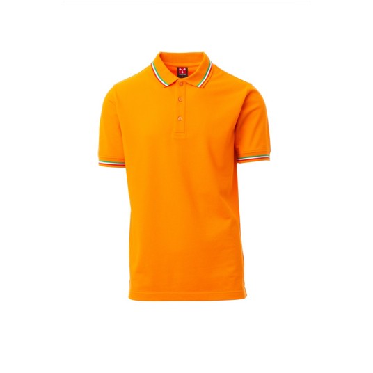 KOSZULKA POLO UNISEX ITALIA - POMARAŃCZOWY