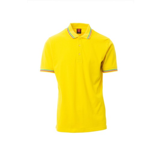 KOSZULKA POLO UNISEX ITALIA - ŻÓŁTY