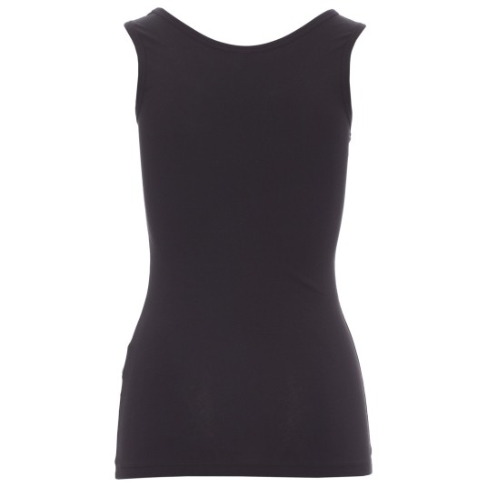 KOSZULKA T-SHIRT BEZ RĘKAWÓW FLEXTOP - CZARNY