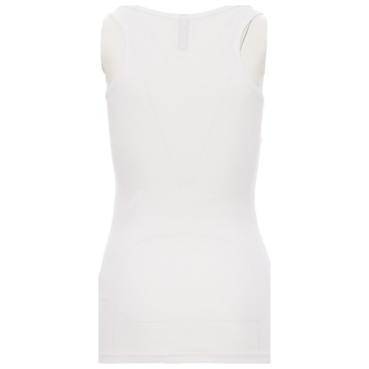 KOSZULKA T-SHIRT BEZ RĘKAWÓW LOOK - BIAŁY