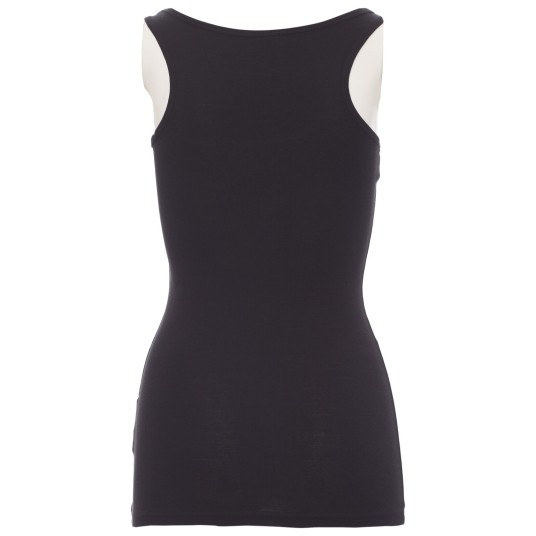 KOSZULKA T-SHIRT BEZ RĘKAWÓW LOOK - CZARNY