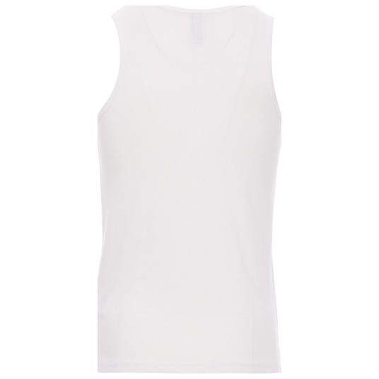 KOSZULKA T-SHIRT BEZ RĘKAWÓW LOOK MAN - BIAŁY