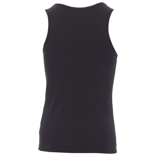 KOSZULKA T-SHIRT BEZ RĘKAWÓW LOOK MAN - CZARNY