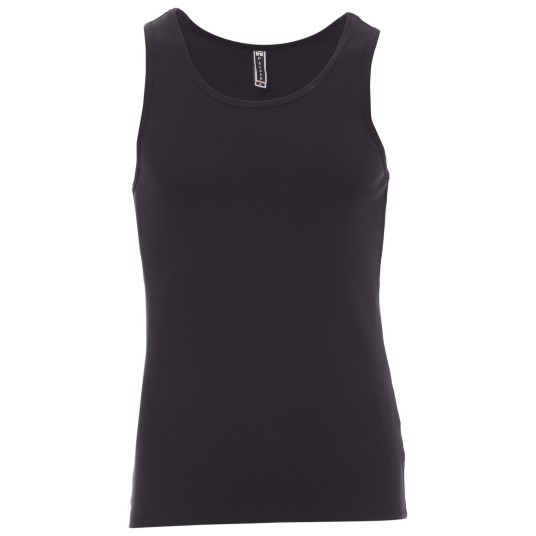 KOSZULKA T-SHIRT BEZ RĘKAWÓW LOOK MAN - CZARNY