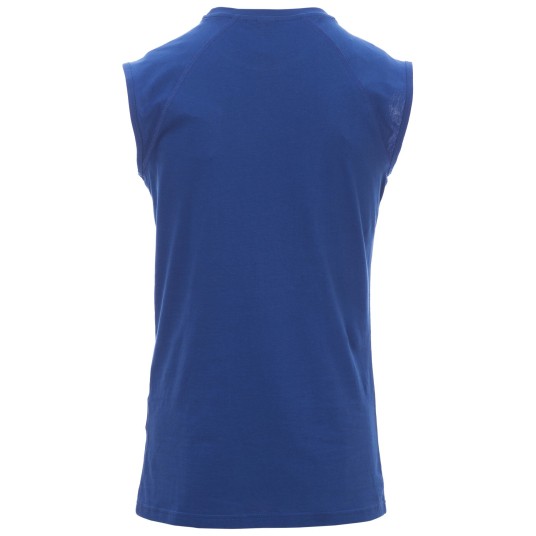 KOSZULKA T-SHIRT BEZ RĘKAWÓW SHORE - KRÓLEWSKI NIEBIESKI