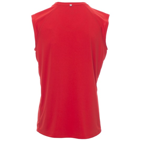 KOSZULKA T-SHIRT BEZ RĘKAWÓW SMASH - CZERWONY