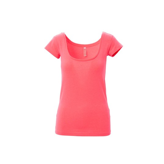 KOSZULKA T-SHIRT DAMSKA FLORIDA FLUO - FUKSJOWY FLUO