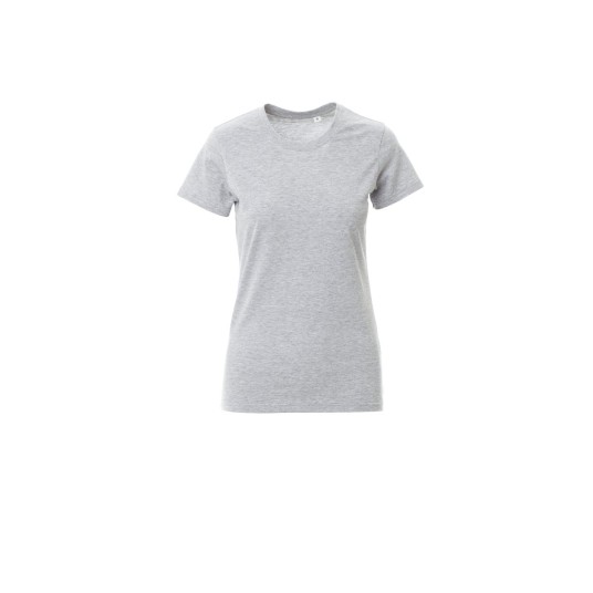 KOSZULKA T-SHIRT DAMSKA FREE LADY MELANGE - SZARY MELANŻ