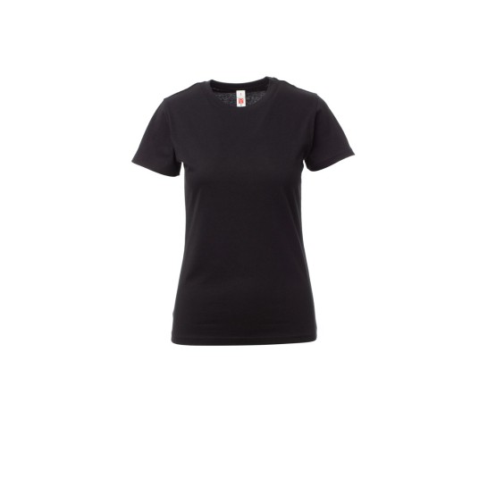 KOSZULKA T-SHIRT DAMSKA PRINT LADY - CZARNY