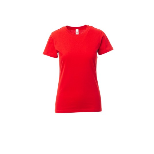 KOSZULKA T-SHIRT DAMSKA PRINT LADY - CZERWONY