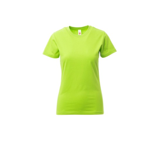 KOSZULKA T-SHIRT DAMSKA PRINT LADY - JASKRAWOZIELONY