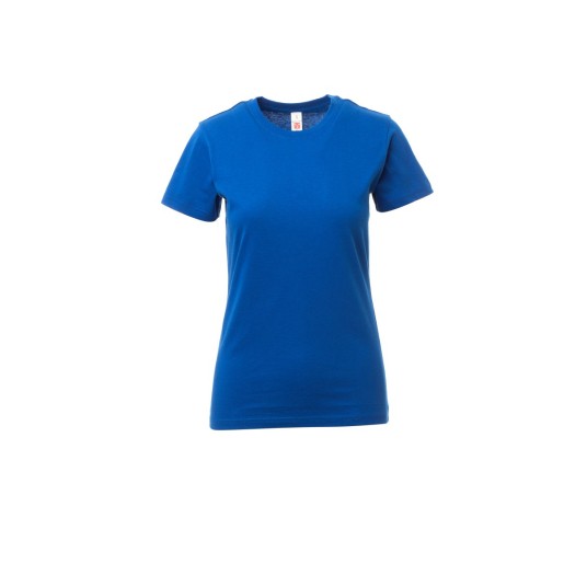 KOSZULKA T-SHIRT DAMSKA PRINT LADY - KRÓLEWSKI NIEBIESKI