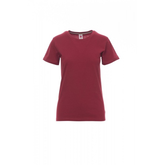 KOSZULKA T-SHIRT DAMSKA SUNSET LADY - BORDOWY