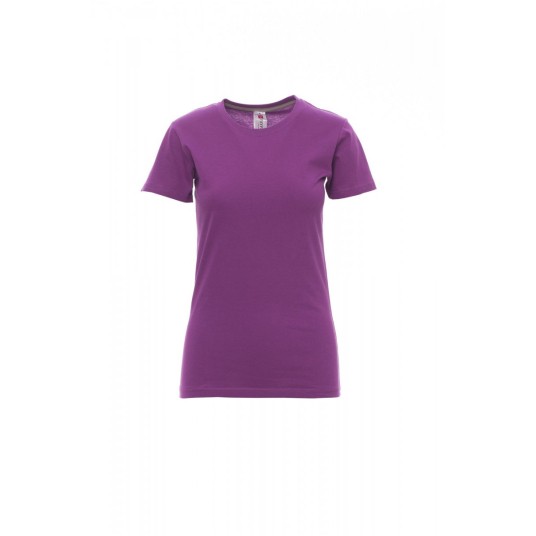 KOSZULKA T-SHIRT DAMSKA SUNSET LADY - FIOLETOWE LATO
