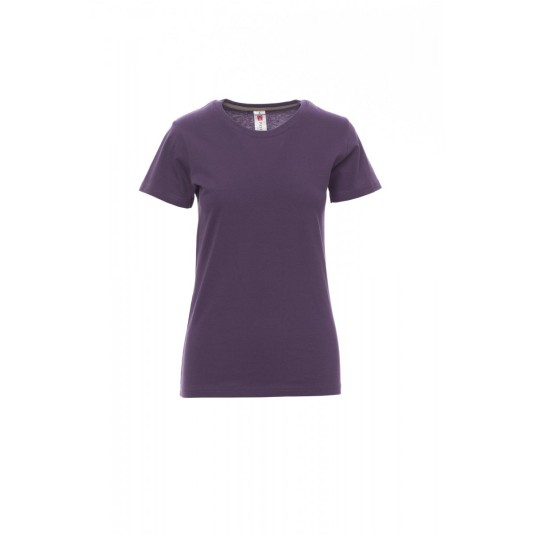 KOSZULKA T-SHIRT DAMSKA SUNSET LADY - FIOLETOWO-INDYGOWY