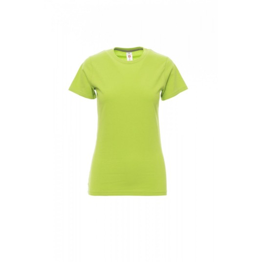 KOSZULKA T-SHIRT DAMSKA SUNSET LADY - JASKRAWOZIELONY