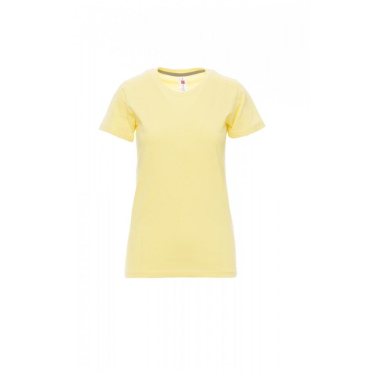 KOSZULKA T-SHIRT DAMSKA SUNSET LADY - JASNOLIMONKOWY