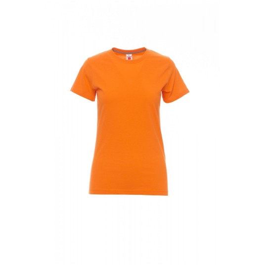 KOSZULKA T-SHIRT DAMSKA SUNSET LADY - POMARAŃCZOWY