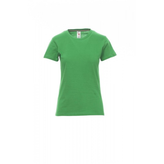 KOSZULKA T-SHIRT DAMSKA SUNSET LADY - ŻELOWY ZIELONY