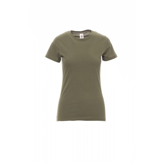 KOSZULKA T-SHIRT DAMSKA SUNSET LADY - ZIELONY WOJSKOWY