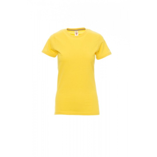 KOSZULKA T-SHIRT DAMSKA SUNSET LADY - ŻÓŁTY