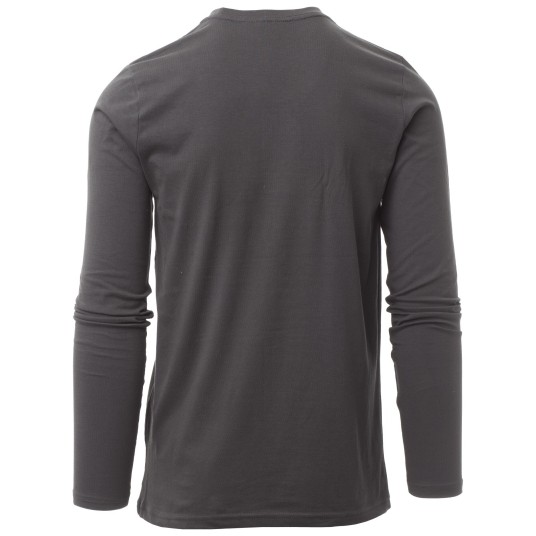 KOSZULKA T-SHIRT DŁUGI RĘKAW PINETA - ANTRACYTOWY