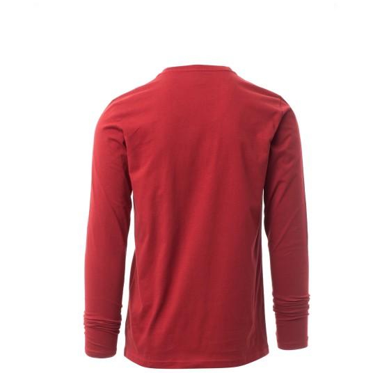 KOSZULKA T-SHIRT DŁUGI RĘKAW PINETA - BORDOWY
