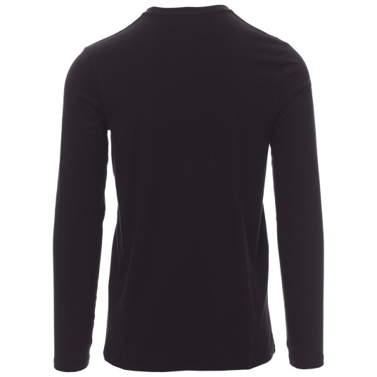 KOSZULKA T-SHIRT DŁUGI RĘKAW PINETA - CZARNY