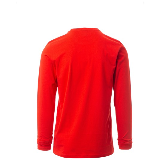 KOSZULKA T-SHIRT DŁUGI RĘKAW PINETA - CZERWONY