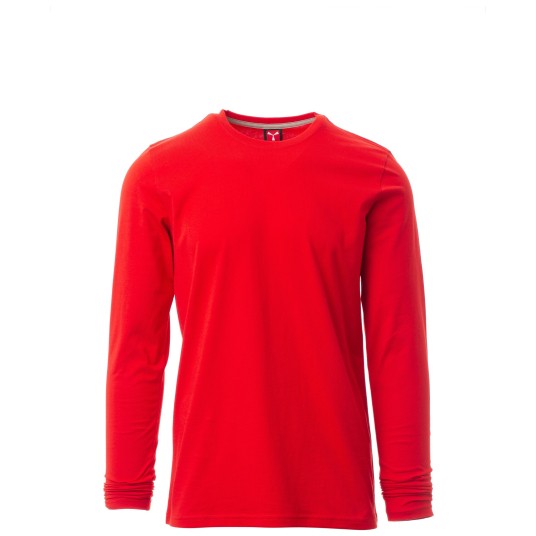 KOSZULKA T-SHIRT DŁUGI RĘKAW PINETA - CZERWONY