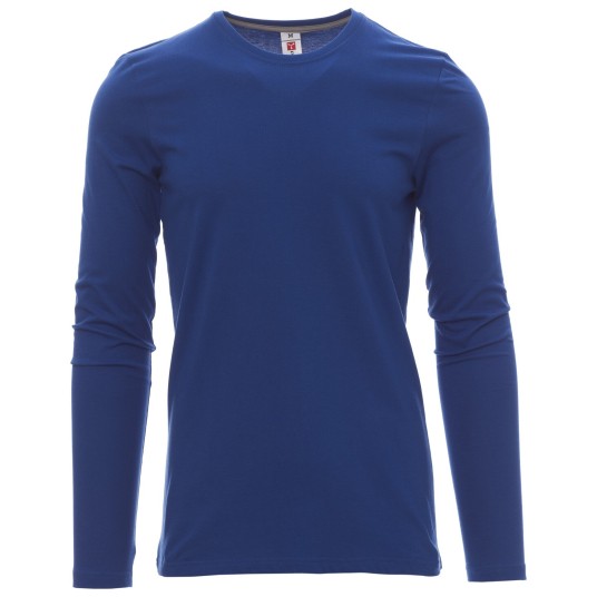 KOSZULKA T-SHIRT DŁUGI RĘKAW PINETA - KRÓLEWSKI NIEBIESKI