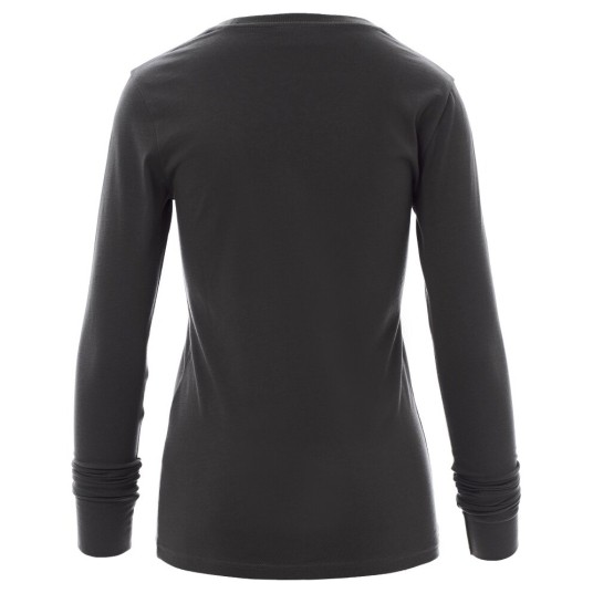 KOSZULKA T-SHIRT DŁUGI RĘKAW PINETA LADY - ANTRACYTOWY