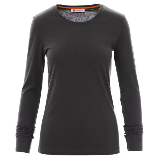 KOSZULKA T-SHIRT DŁUGI RĘKAW PINETA LADY - ANTRACYTOWY