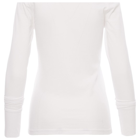 KOSZULKA T-SHIRT DŁUGI RĘKAW PINETA LADY - BIAŁY