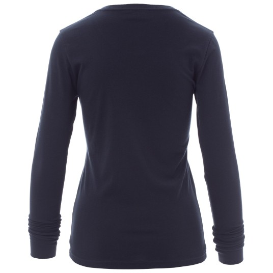 KOSZULKA T-SHIRT DŁUGI RĘKAW PINETA LADY - GRANATOWY