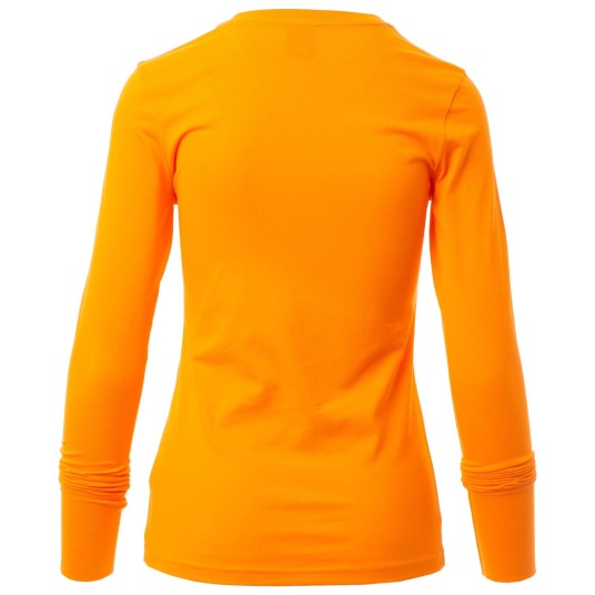 KOSZULKA T-SHIRT DŁUGI RĘKAW PINETA LADY - POMARAŃCZOWY